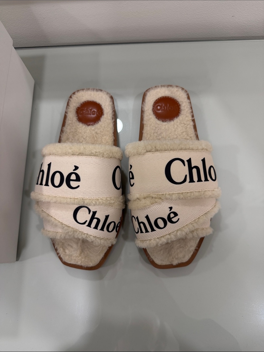 Chloe
Chloé Woody Shearling Flat Sandals